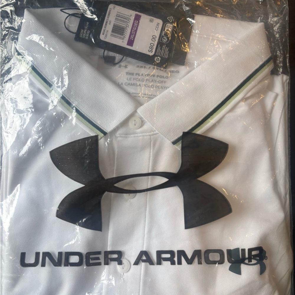 Under Armour Men's White Polo Shirt